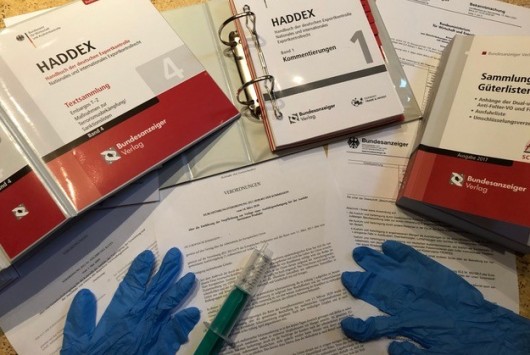 Ausfuhrgenehmigung für persönliche Schutzausrüstung